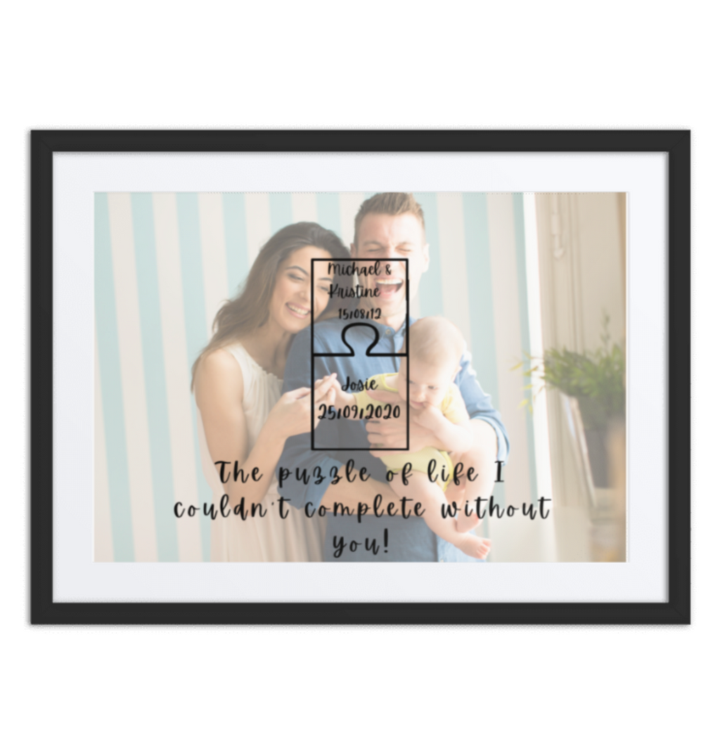 Family Portrait Puzzle Of Life