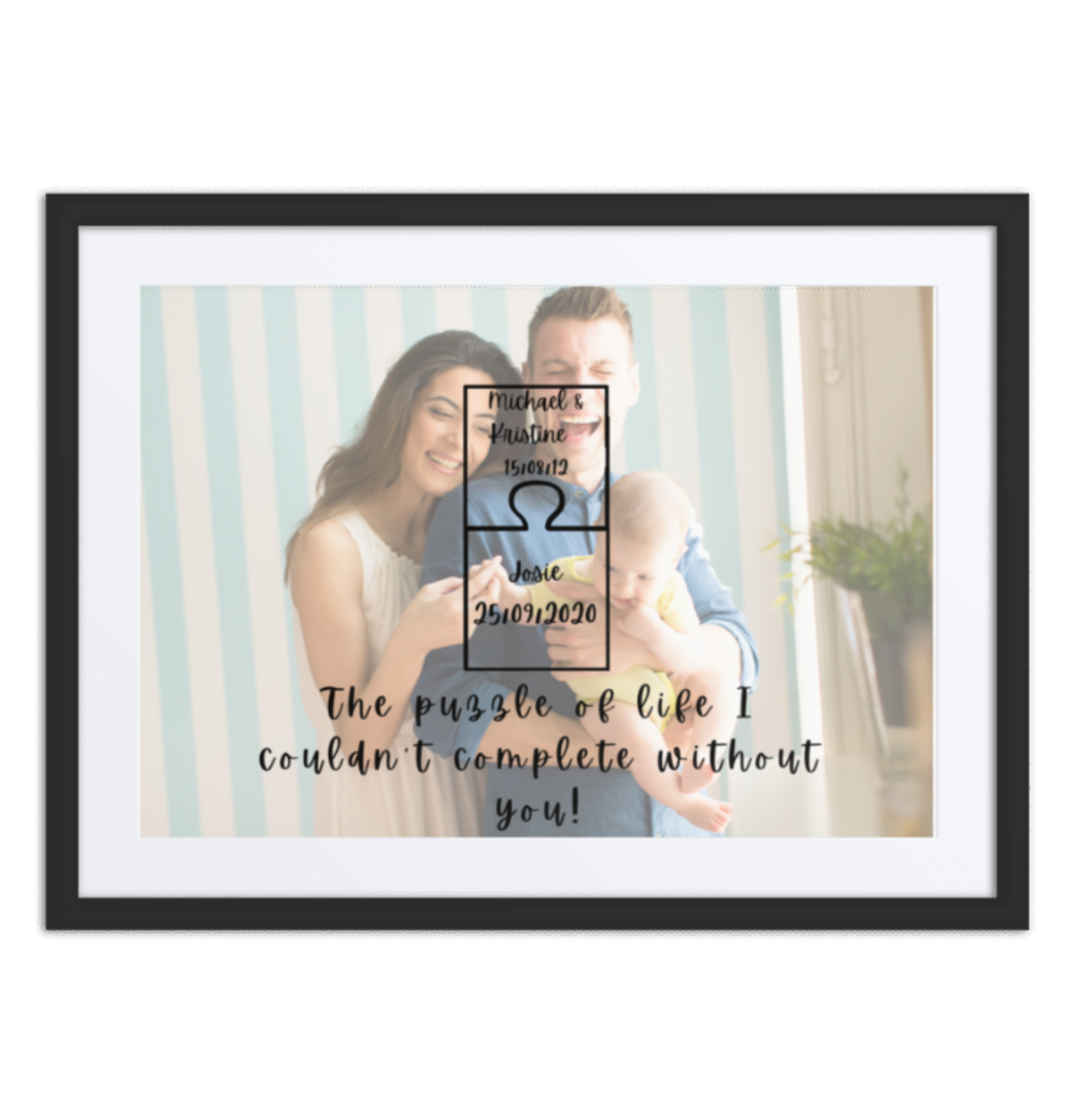 Family Portrait Puzzle Of Life