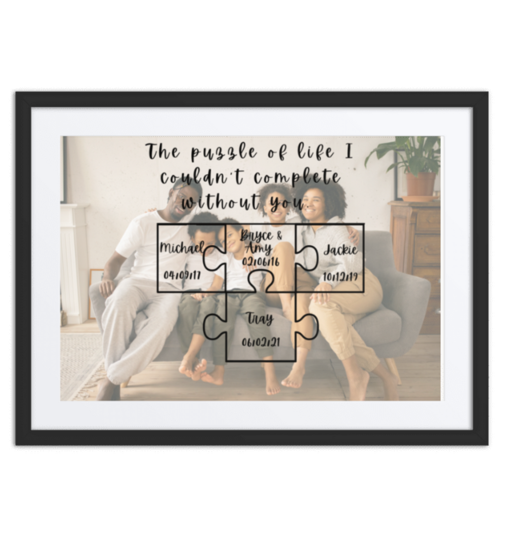 Family Portrait Puzzle Of Life