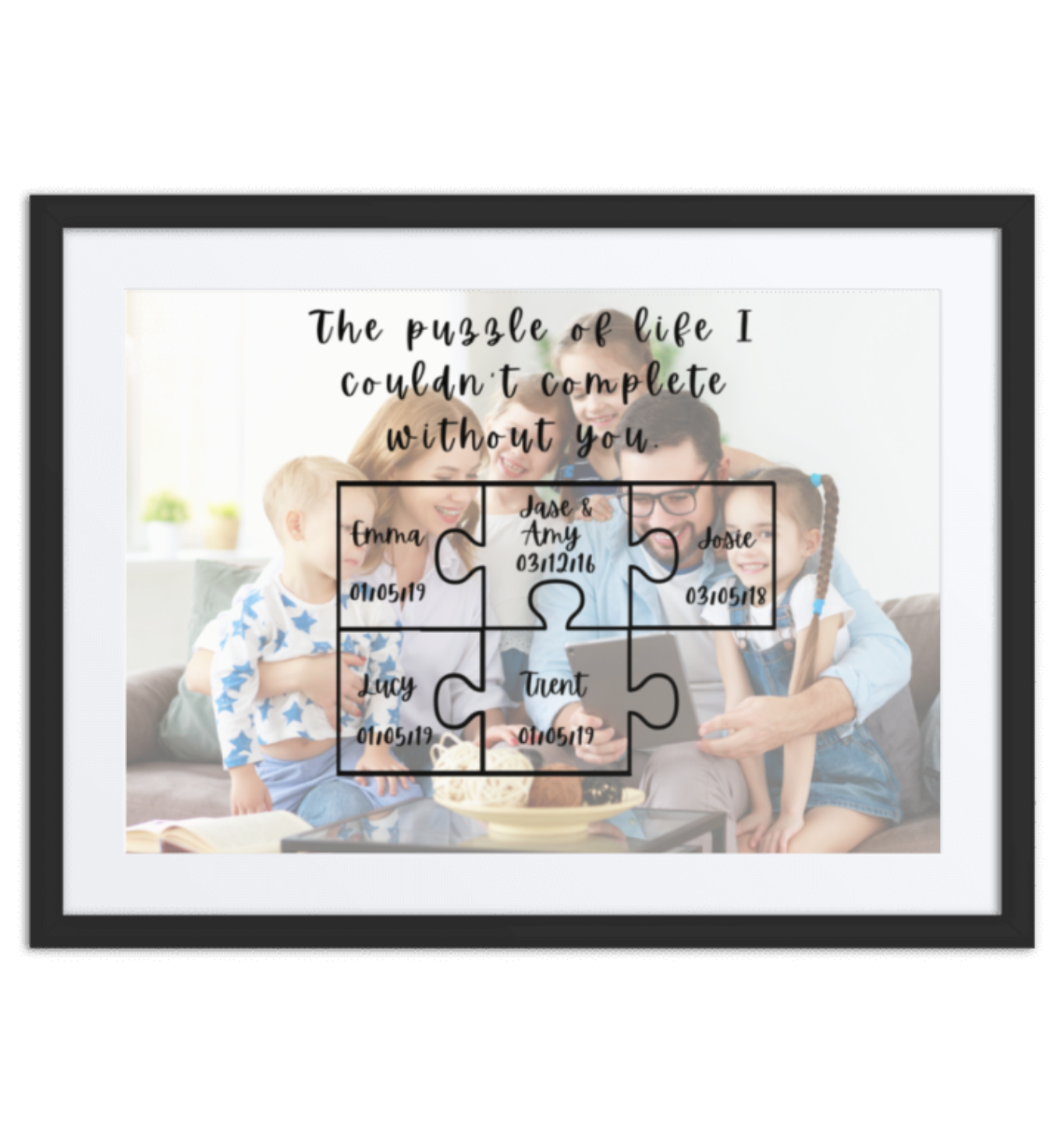 Family Portrait Puzzle Of Life